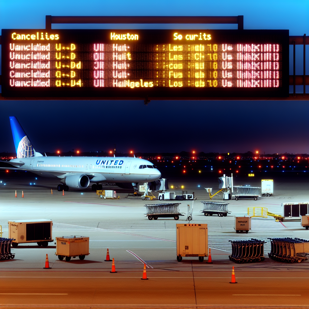 United Airlines Cancels Houston to Los Angeles Flight Segment in Error