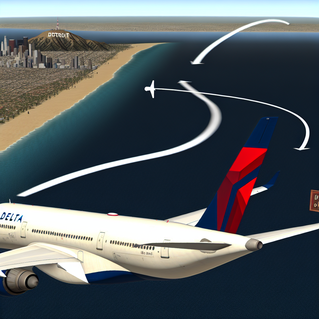 Delta Detroit to Tokyo Flight with A350 Diverted to Los Angeles