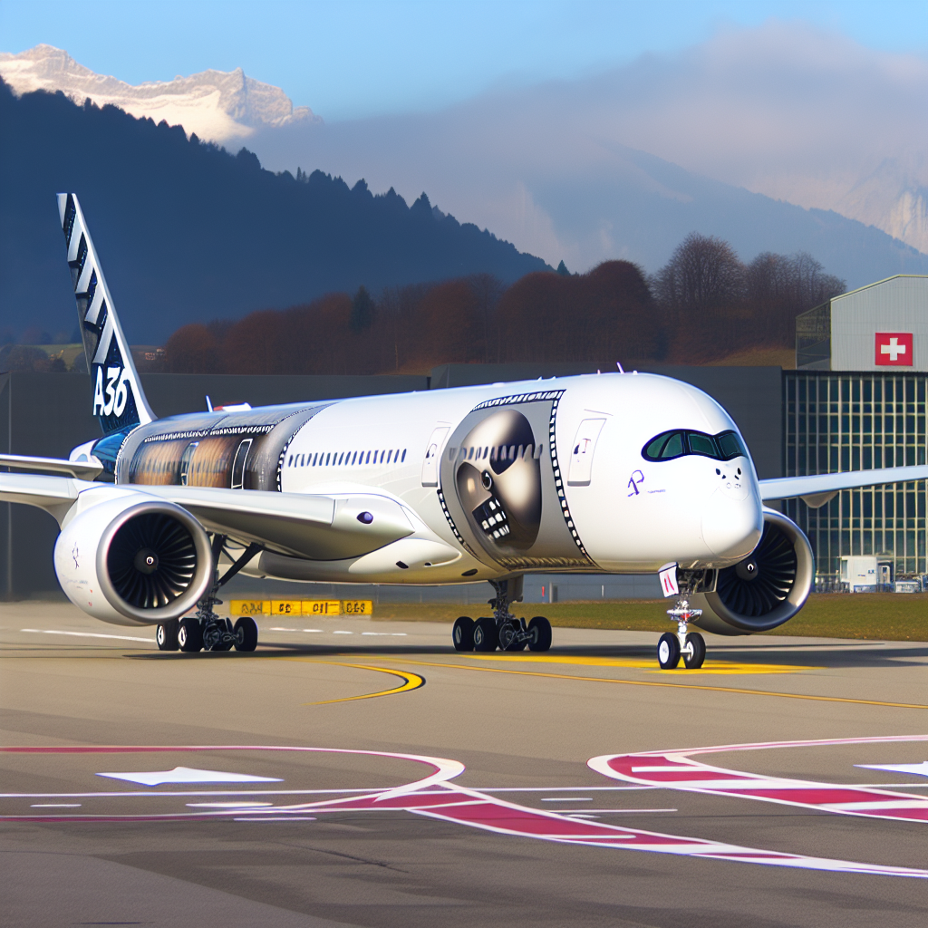 SWISS Unveils A350 With New Film-Based Livery, First in the World
