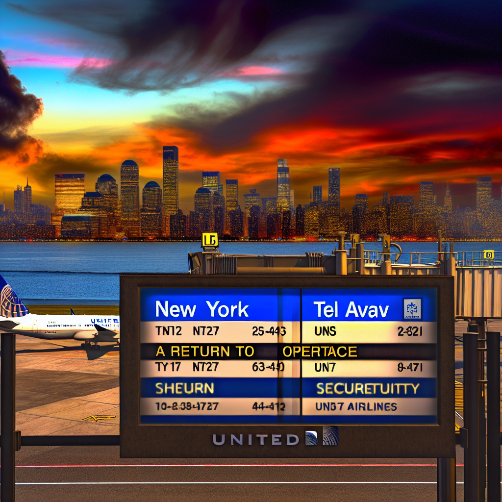 United Airlines Resumes New York to Tel Aviv Flights