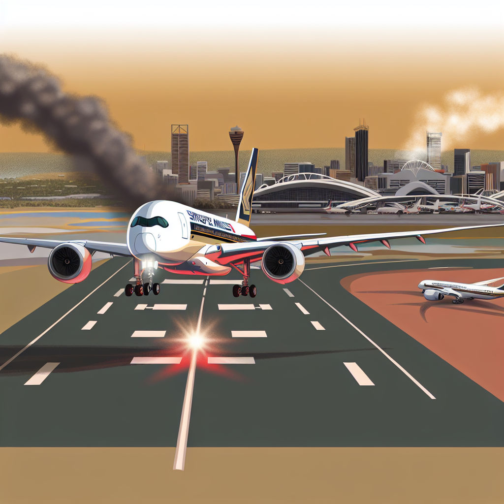 Singapore Airlines A350 Makes An Emergency Landing at Perth Airport