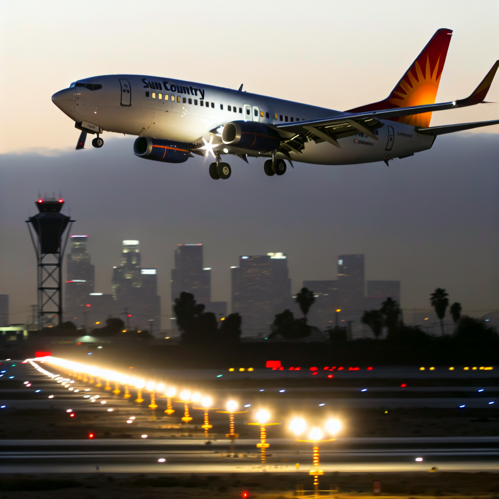 Sun Country Boeing 737 Makes Emergency Landing at Los Angeles
