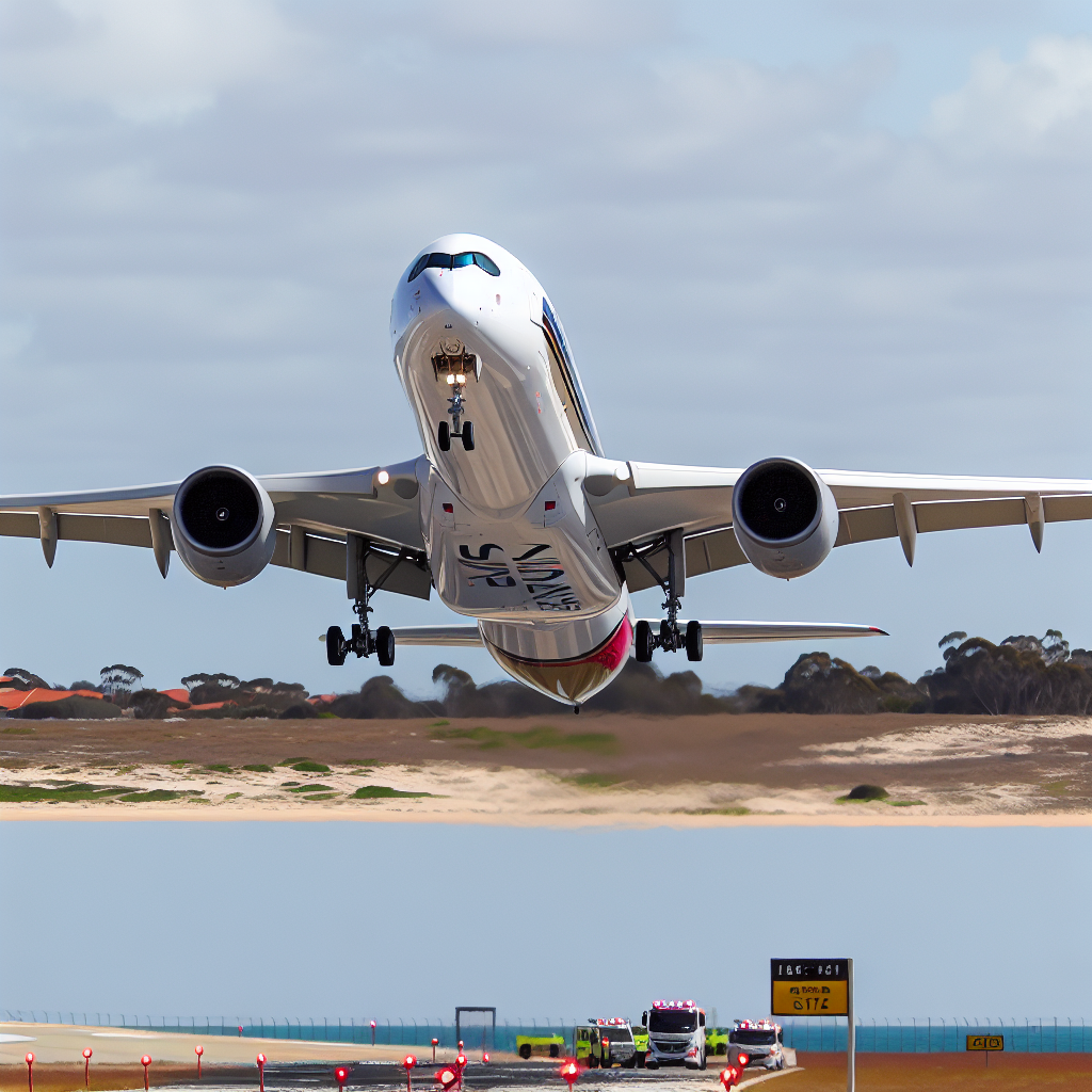 Singapore Airlines A350 Makes An Emergency Landing at Perth Airport