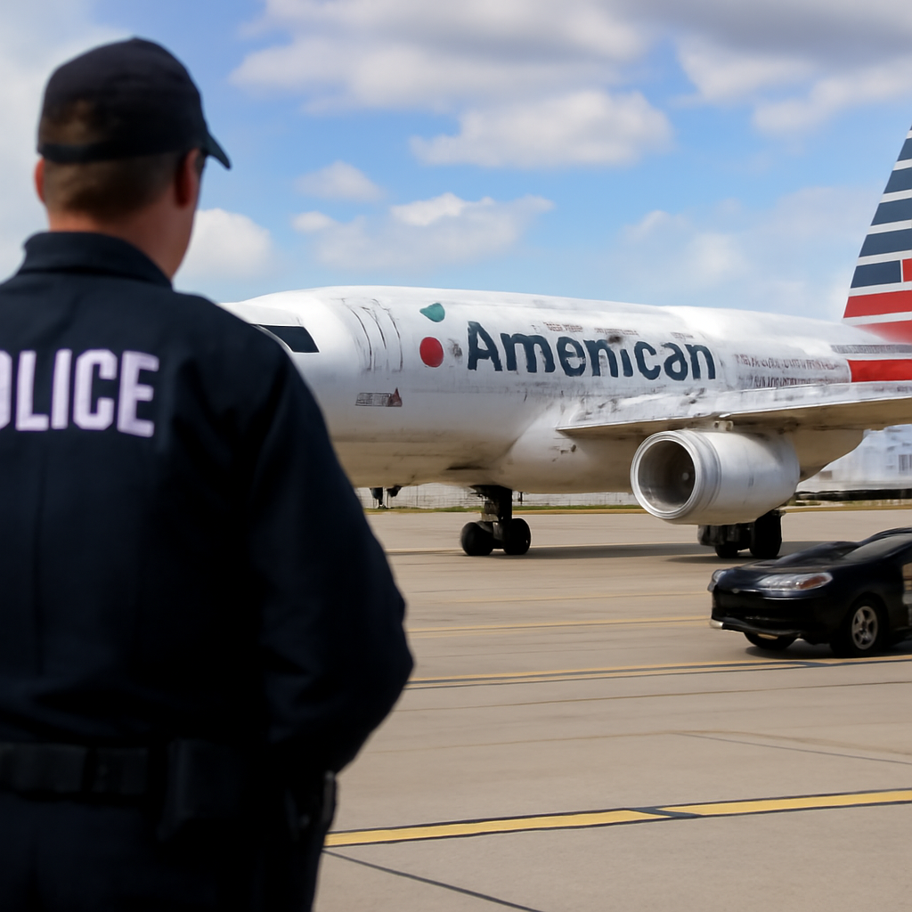 Police Meet American Airlines A319 After Alleged Groping Incident
